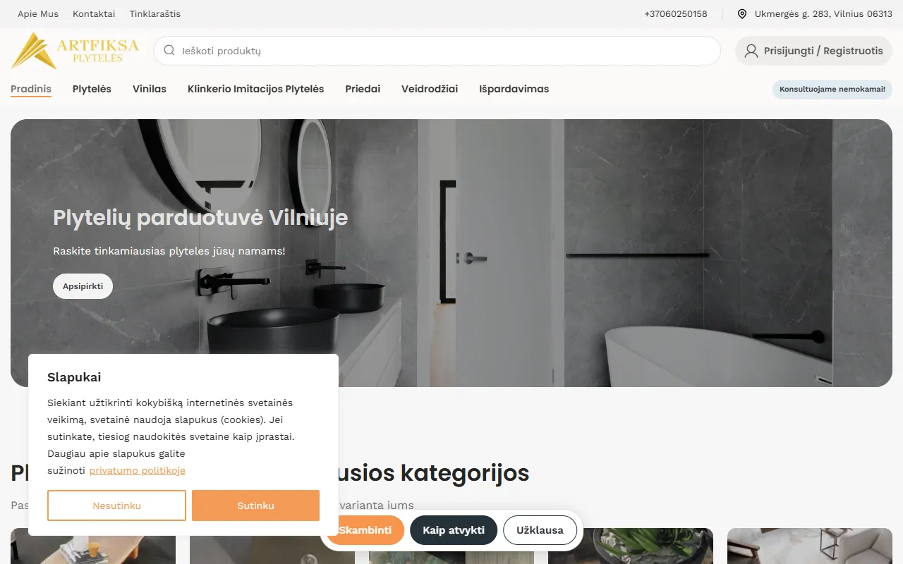 Artfiksa website preview