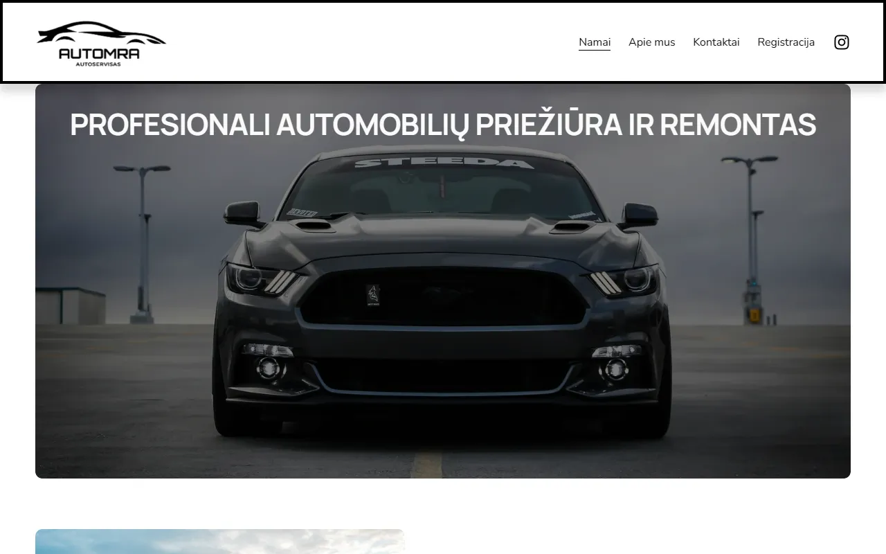 AUTOMRA website preview