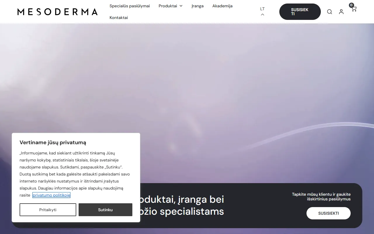 Mesoderma website preview