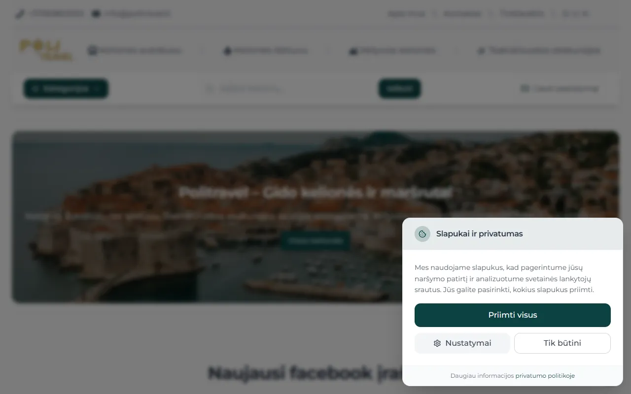 Politravel website preview